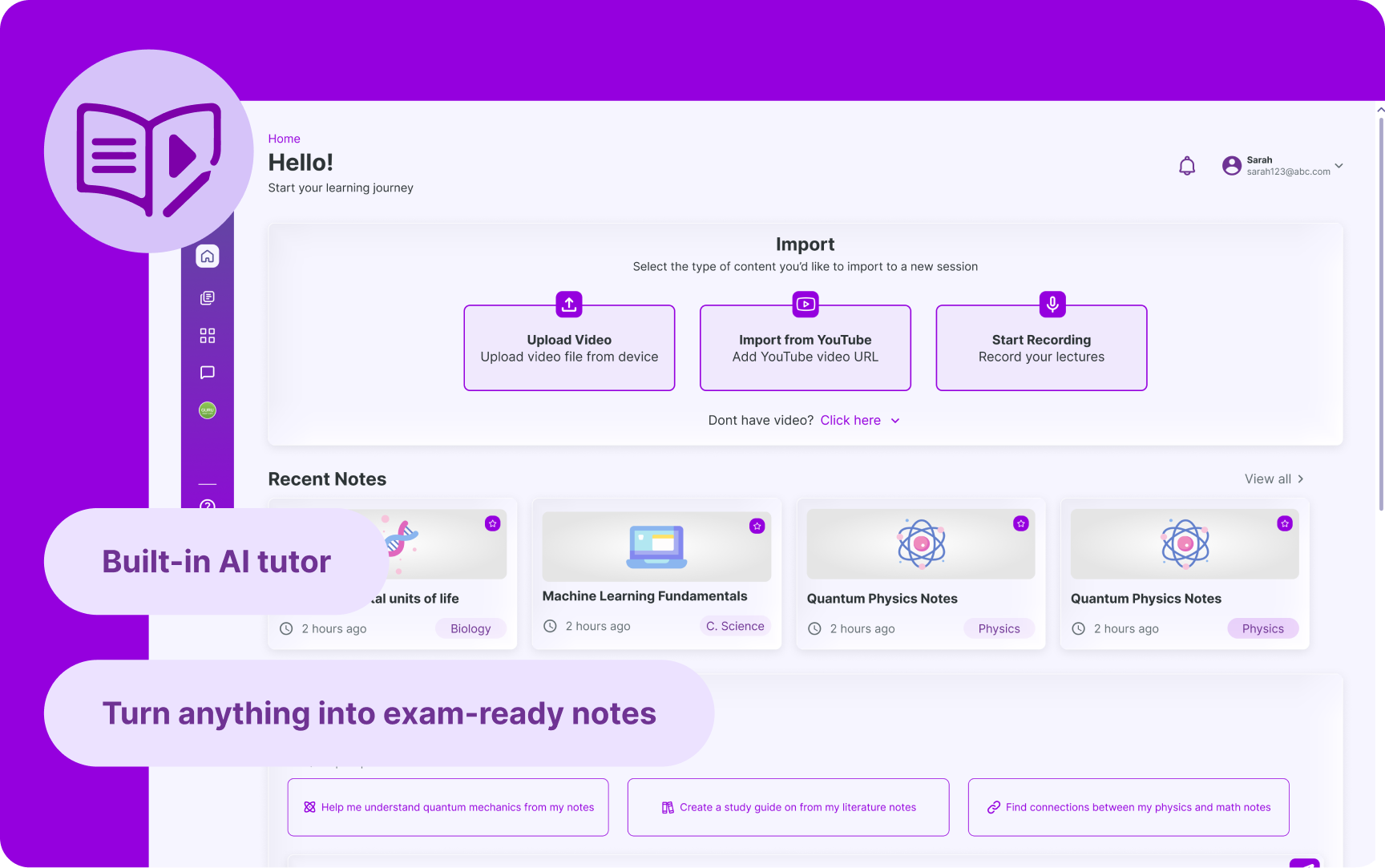 SuprNotes Study Companion preview